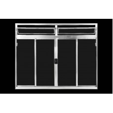 JB1015 4F - Janela 4 Folhas de Correr Bandeira 100x150cm