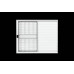 Veneziana 3 Folhas de Correr Grade 100x150cm Branca