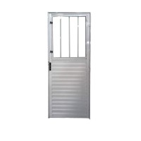 24842 - Porta Social Postigo 1 Vidro 210X60cm Esquerda Jateado Branca