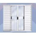 Veneziana 6 Folhas de Correr Grade 100x150cm Natural